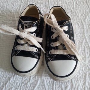 Toddler  Black Chuck Taylor  Converse All Star Low Top Sneaker Size 5